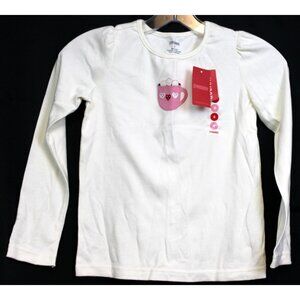 NWT 2008 Gymboree Winter Snowflake T-Shirt Mug Cocoa Hearts Long sleeve sz 7